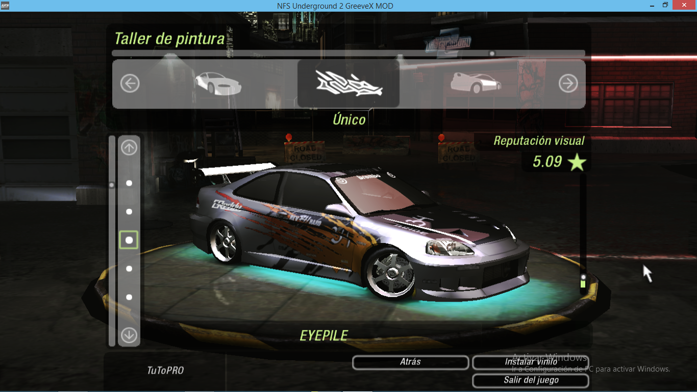 can you beat nfs underground 1 with a honda civic